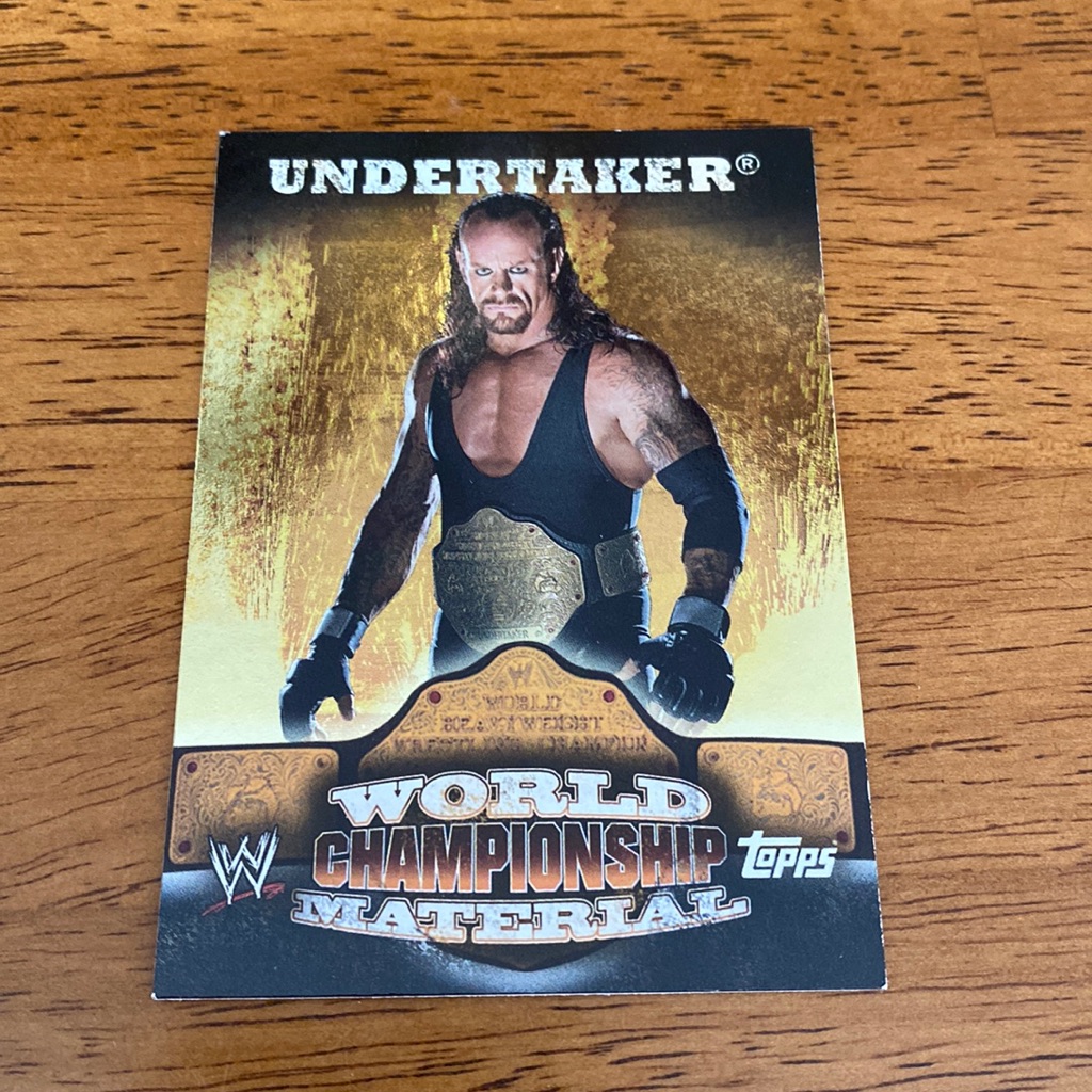 Wwe Undertaker Wrestling Trading Card